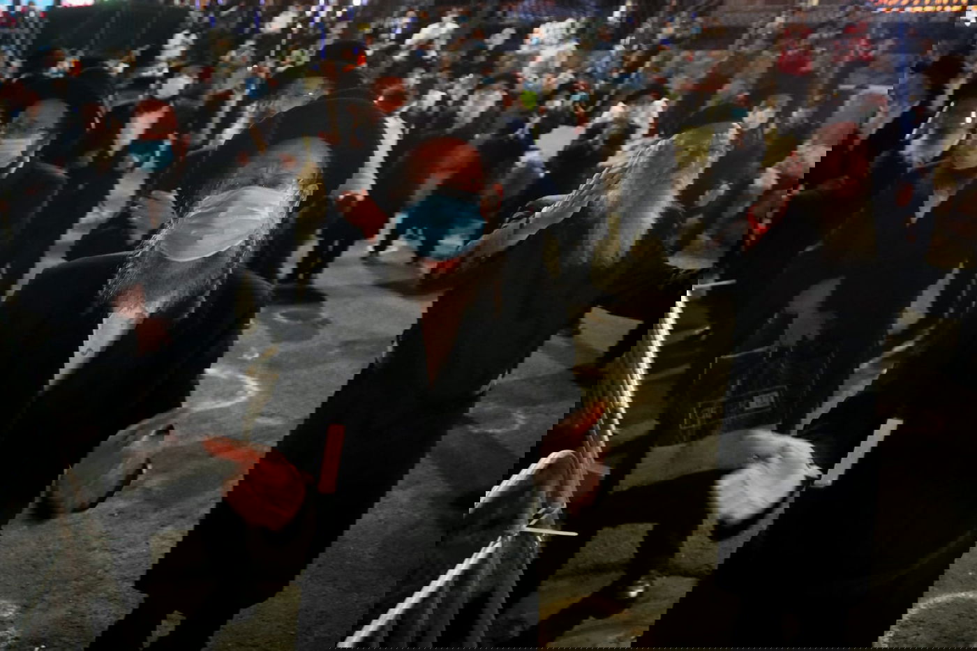 כמה מהחוגגים אתמול במירון