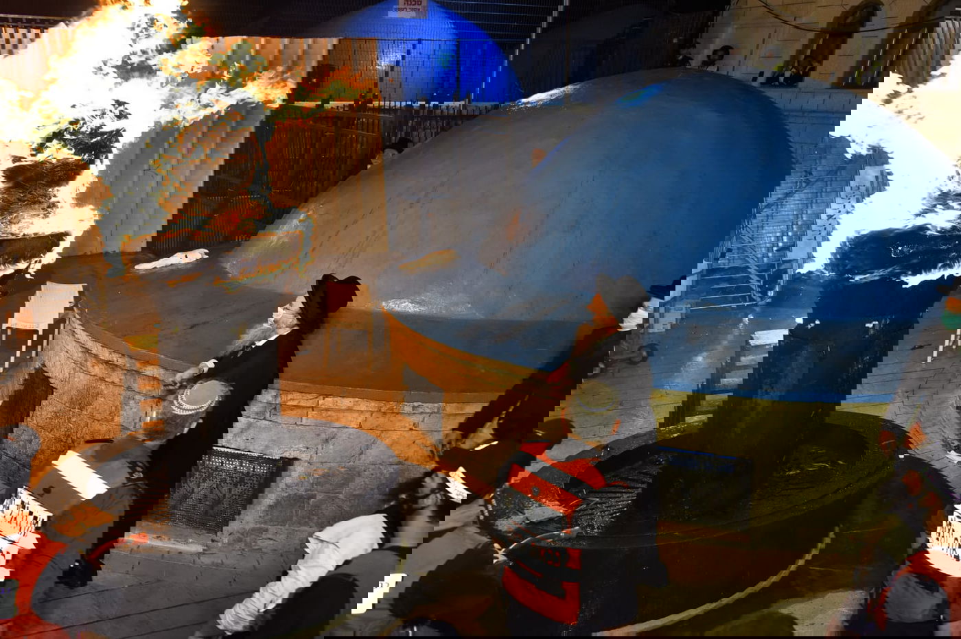 ההדלקה של האדמו"ר מבאיאן במירון • צפו