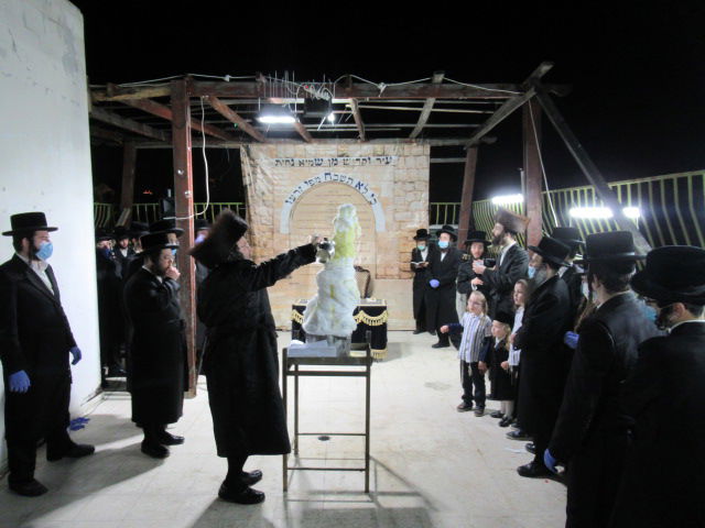 הדלקה ו'חלאקה': ל"ג בעומר בחצר הקודש ביאלה ב"ב