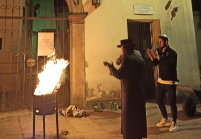 שחקן הכדורגל רקד לכבוד התנא האלוקי