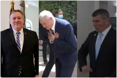 גנץ ואשכנזי דנו עם פומפאו על עסקת המאה