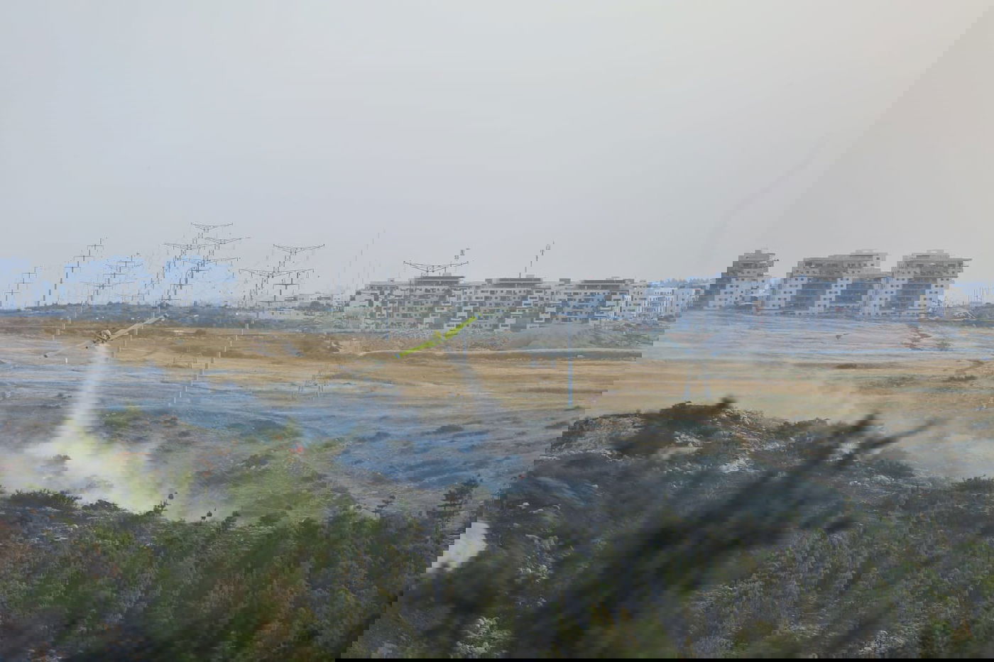 תיעוד: המאמצים מהאוויר לכיבוי השריפות