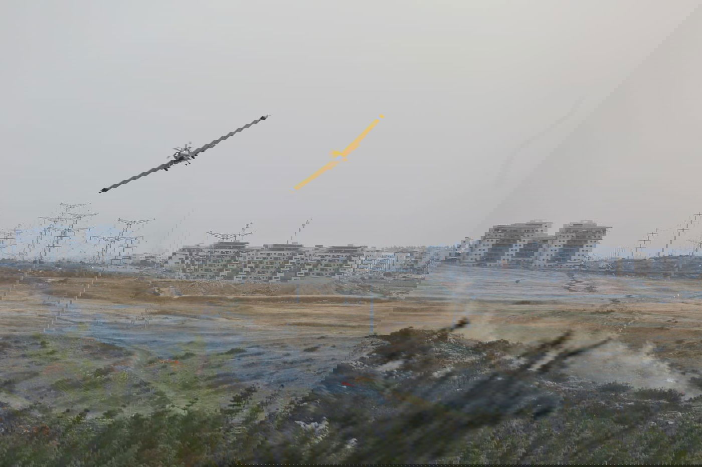 תיעוד: המאמצים מהאוויר לכיבוי השריפות