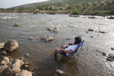 מתקררים מהחום בנחלי הגולן