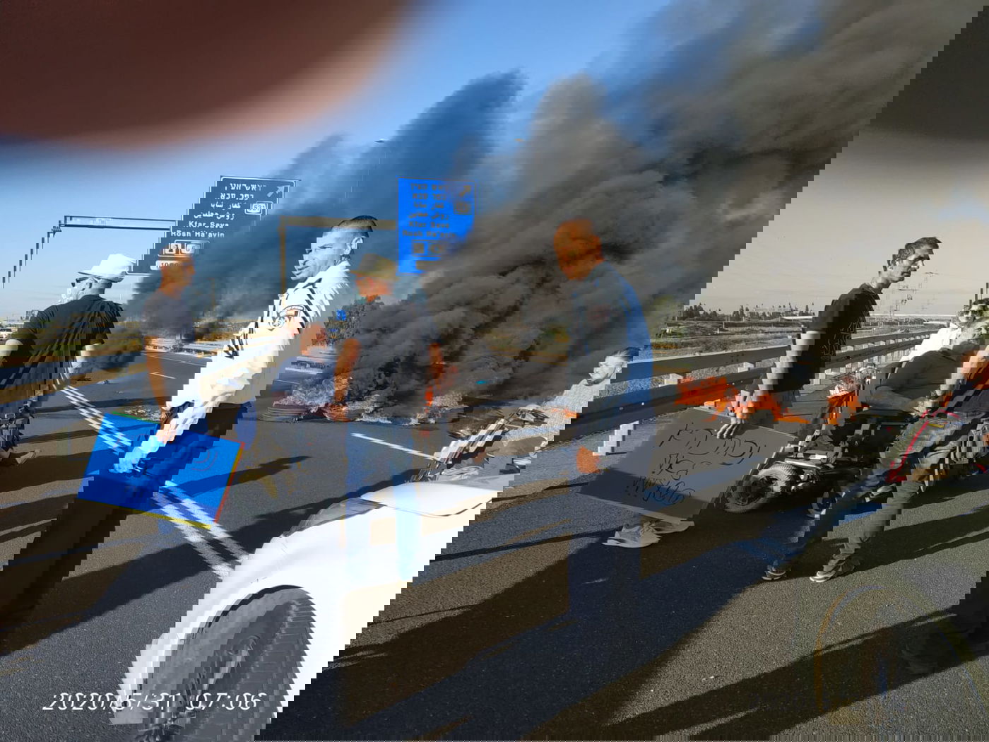 מחאת הנכים: הכניסה לאיילון נחסמה לזמן קצר