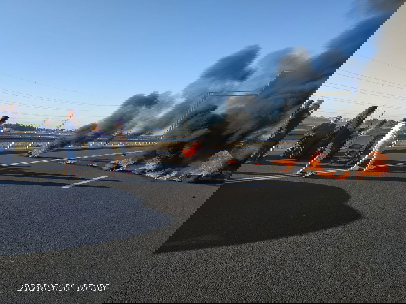 מחאת הנכים: הכניסה לאיילון נחסמה לזמן קצר