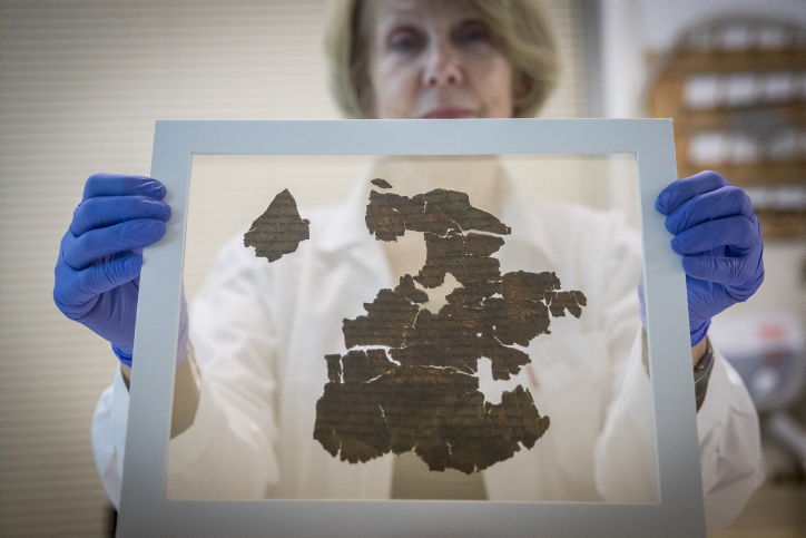 גלריה: כך משחזרים את 'מגילות ים המלח'