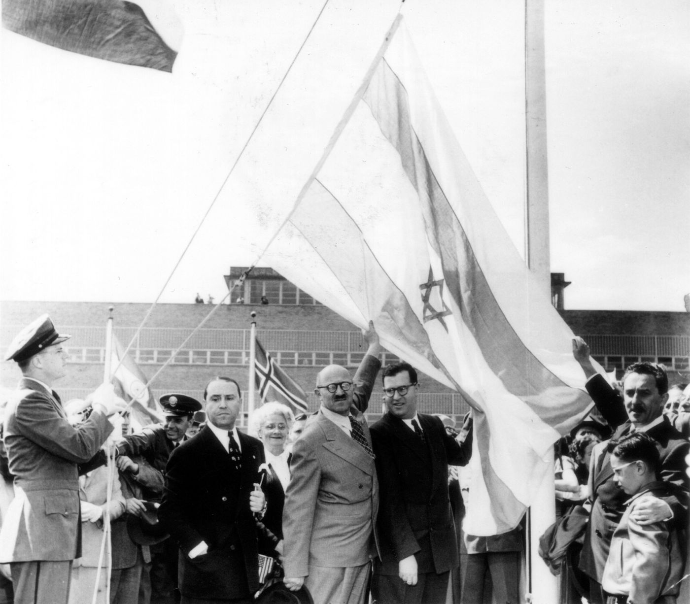 טקס הכרזת האו"ם על כינונה של מדינתישראל, בניו יורק, ארה"ב בשנת 1947