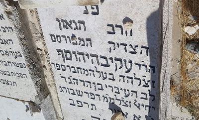 קברו של הרב שלזינגר