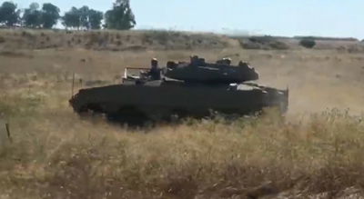 הנגמ"ש הגלגלי החדש שועט ברמת הגולן • צפו