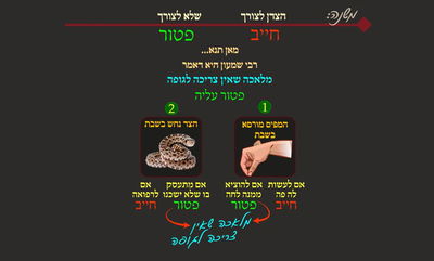 הדף היומי: מסכת שבת, דף ק"ז • סיכום והמחשה