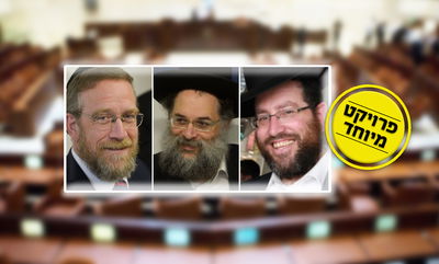 ברוכי, חסיד ופינדרוס על רקע הכנסת