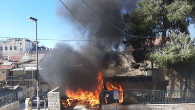 שריפה בבית כנסת בבתי ורשה