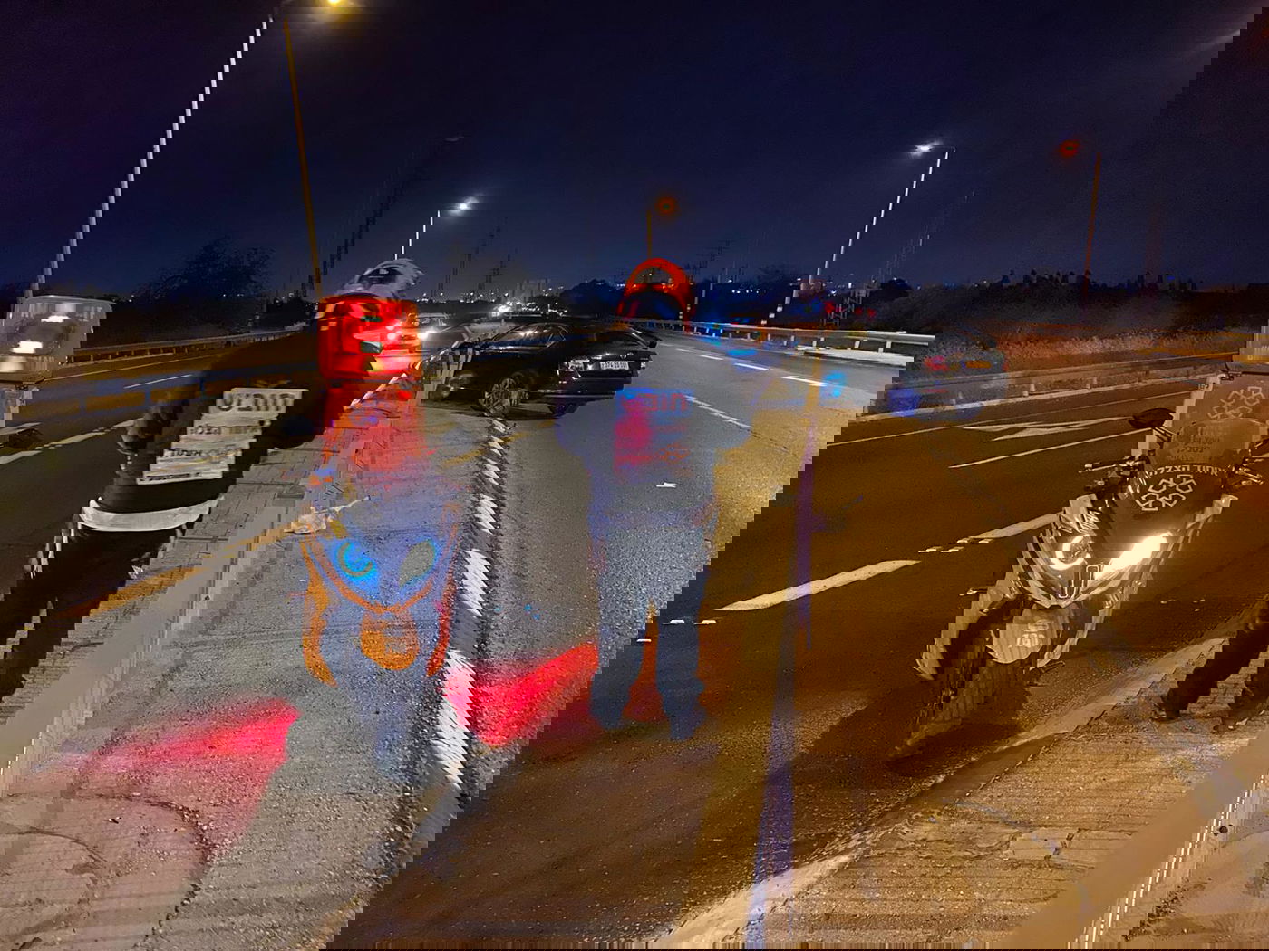 בכניסה לכפר חב"ד: תאונה עם שני פצועים