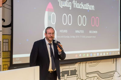הרב צבי שרייבר מנכ"ל לוסטיג בהאקתון