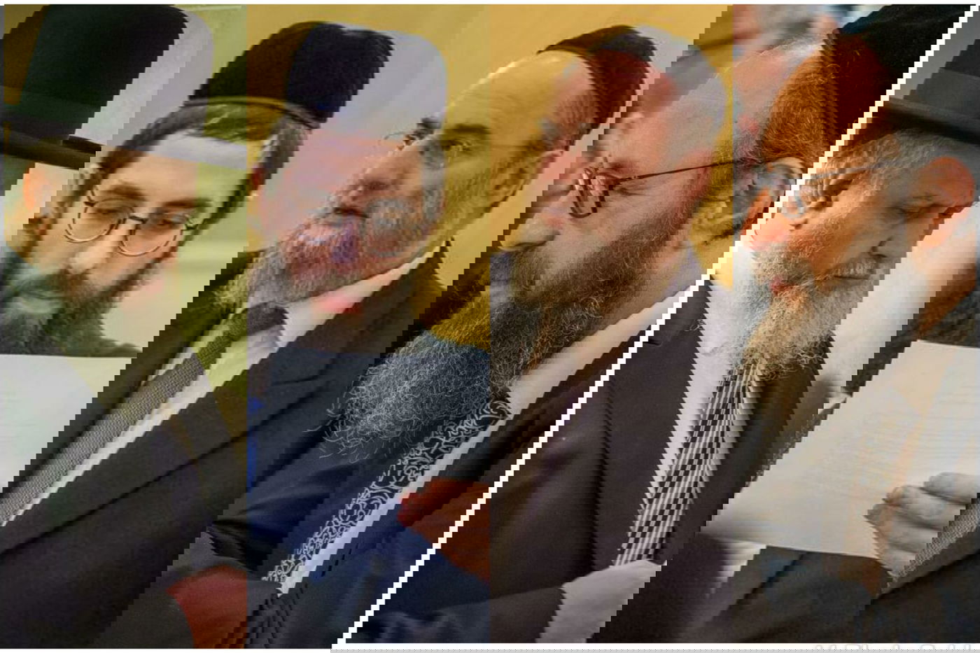 מימין לשמאל: הרב וולף, הרב געללי, הרב וויל והרב טובול