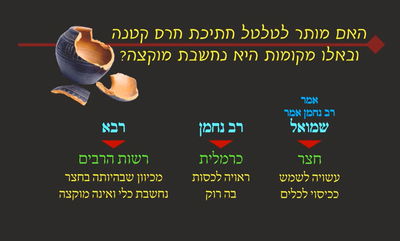 הדף היומי: מסכת שבת, דף קכ"ד • סיכום והמחשה