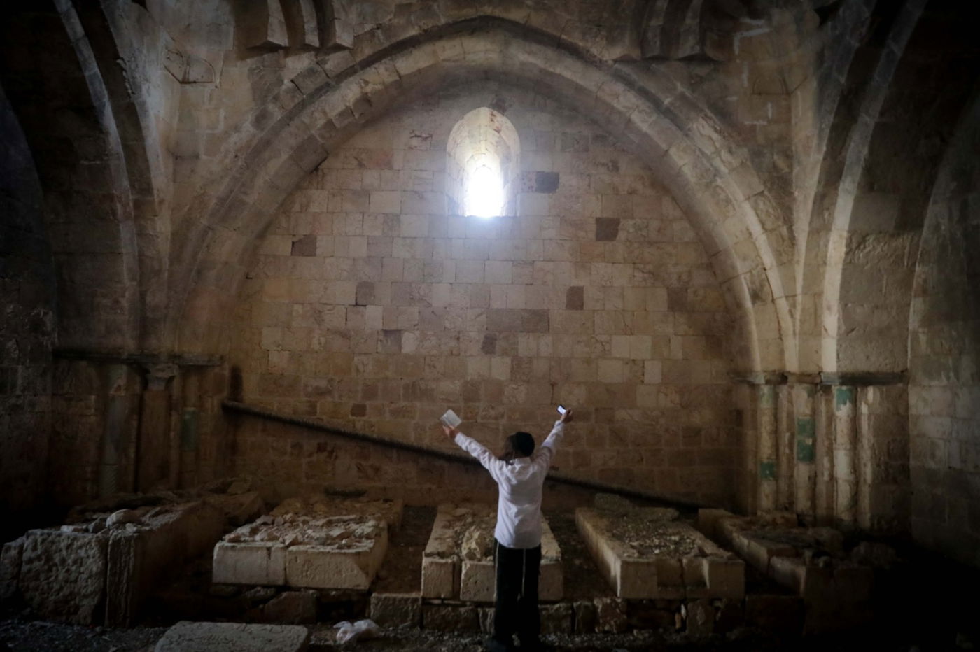 המבנה העתיק נפרץ והפך למקום תפילה. תיעוד