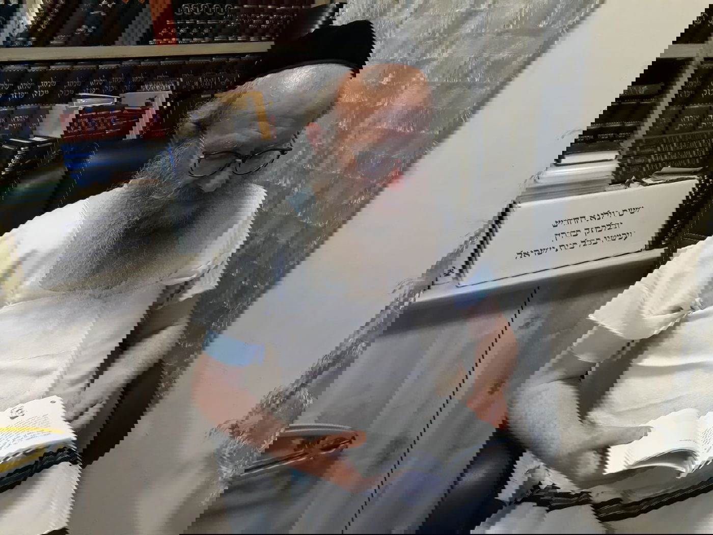 דודי שוומנפלד חבוש לאחר הנפילה