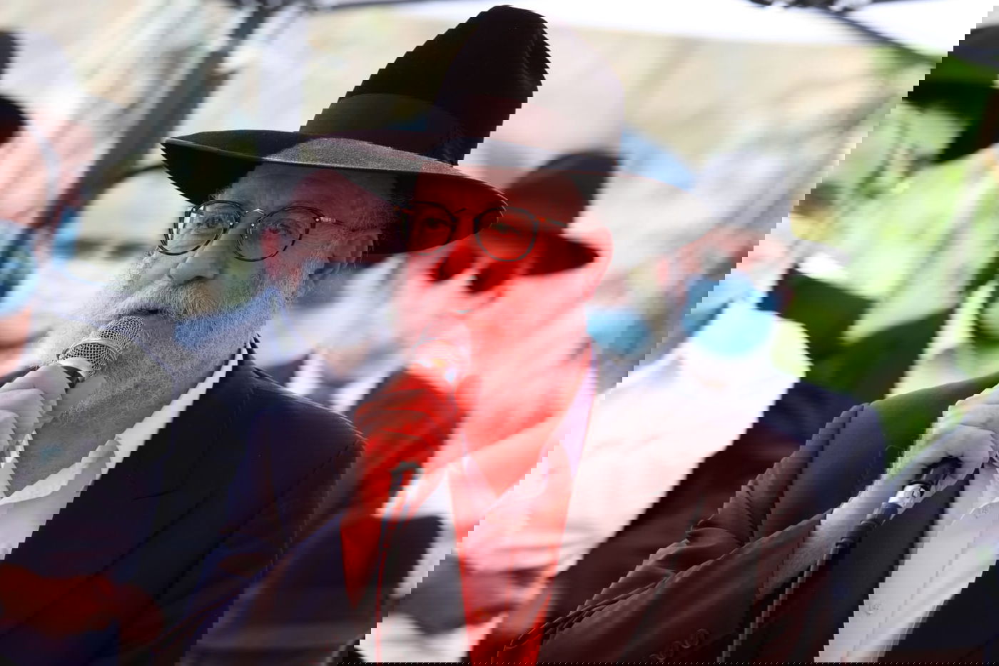 מסע הלווית הרב בליקשטיין, חתן הבבא הנא