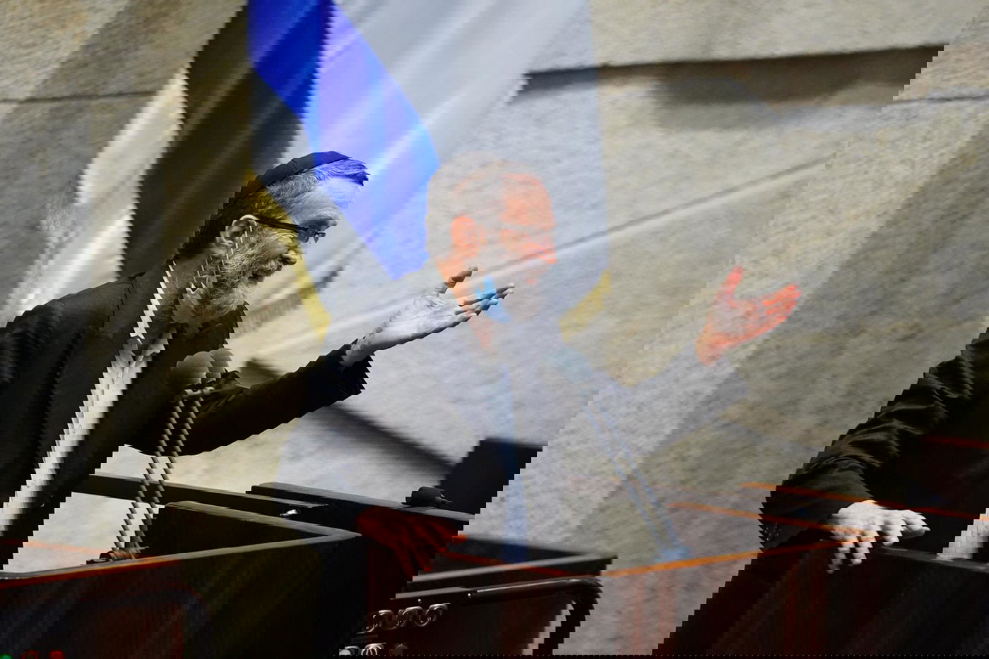 ח"כ אליהו ברוכי נשא נאום בכורה; גפני בירכו • צפו