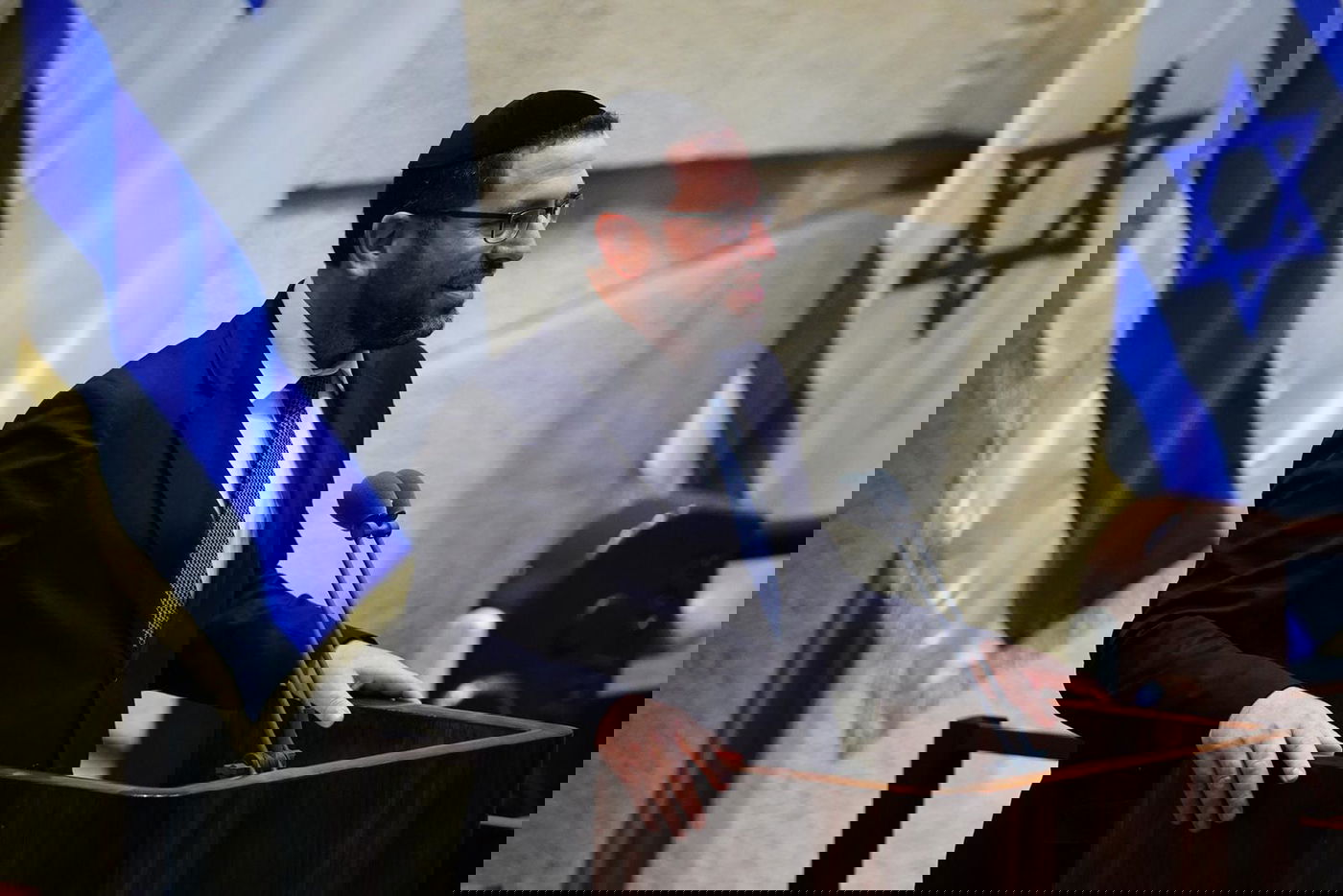 ח"כ אליהו ברוכי נשא נאום בכורה; גפני בירכו • צפו