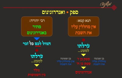 הדף היומי: מסכת שבת, דף קל"ה • סיכום והמחשה