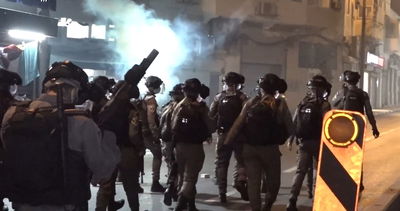 מחאה ביפו: ונדליזם, אבנים וזיקוקים • צפו