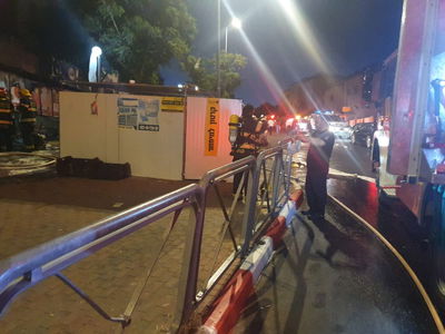 ביתר: פרצה  שריפה בסופרמרקט ברחוב בן זכאי