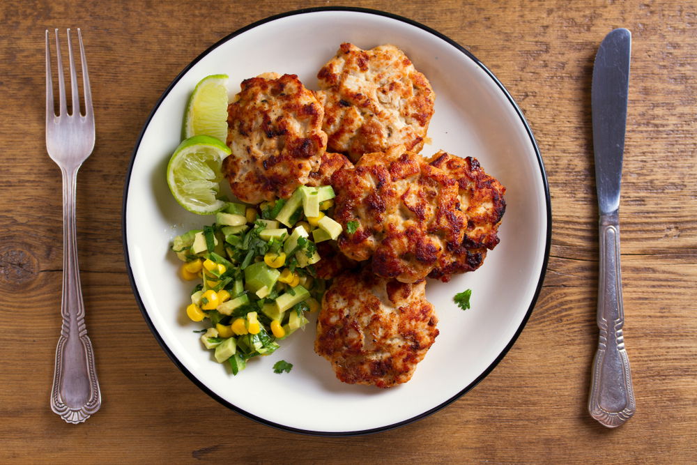 לביבות תירס ויוגורט