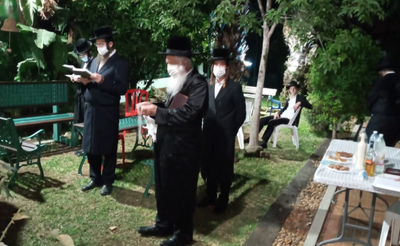 הגרי"ד גרוסמן קידש את הלבנה; בנו ערך סיום