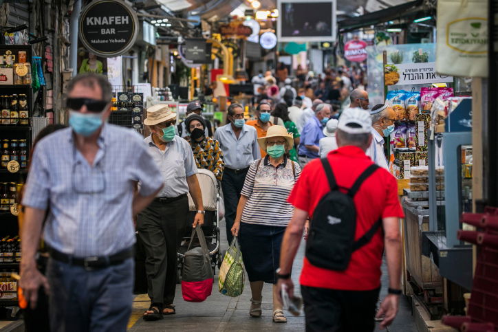 שגרת קורונה בשוק מחנה יהודה
