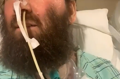 חולה הקורונה הצטרף לשיעור ממיטת חוליו