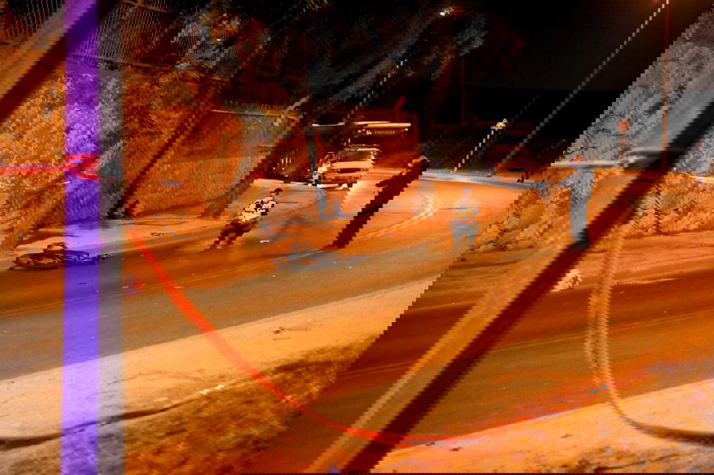 כך נראתה זירת התאונה הקטלנית בירושלים