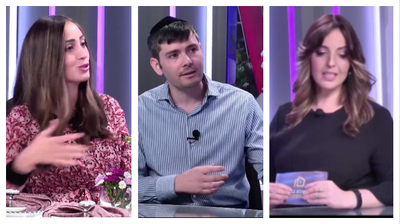 האורחים יחד עם אלישבע גליקסברג