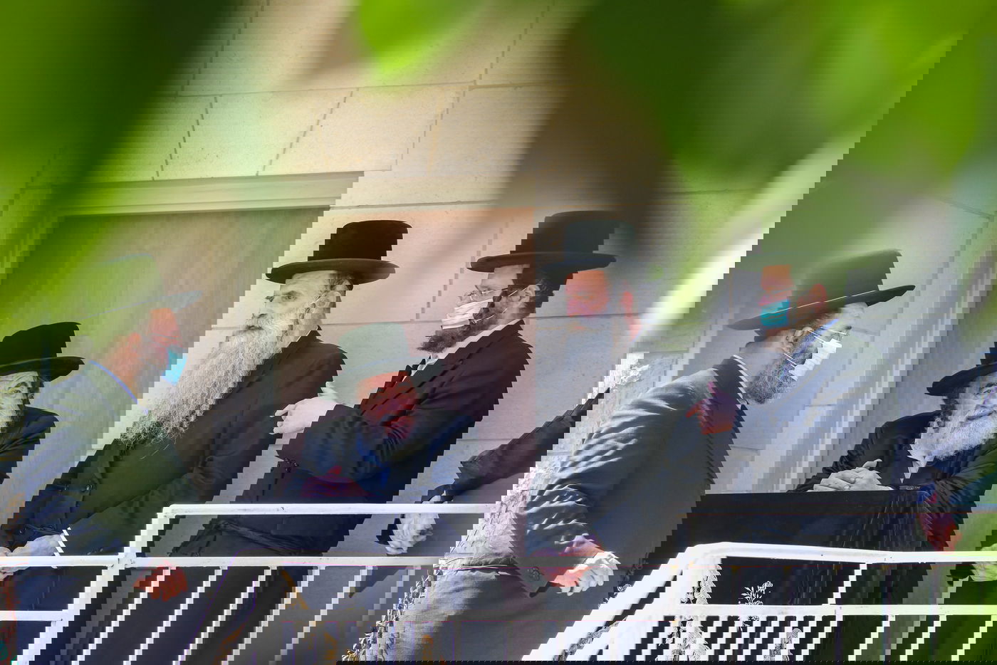 כך קיבל האדמו"ר מויז'ניץ את חסידיו בצפת • צפו