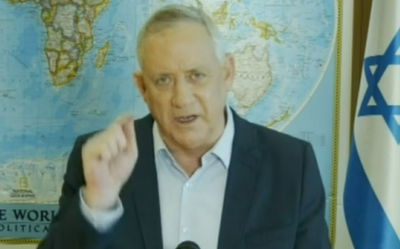 שידור חוזר: גנץ מדבר לראשונה אחרי הניתוח