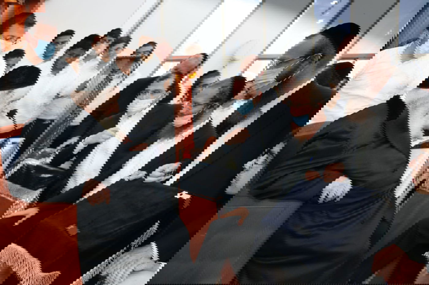 הגר"מ בשיעור בישיבה