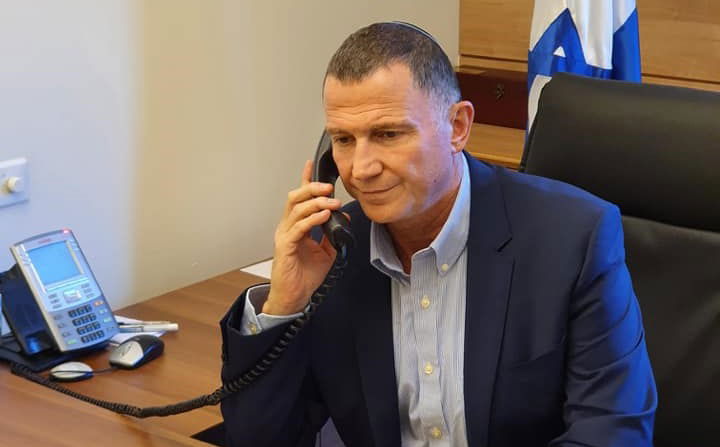 השר אדלשטיין, בשיחתו עם מקבילו באמירויות