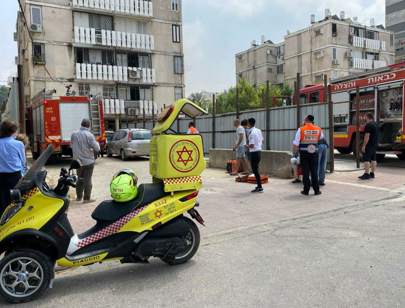 18 נפגעים בשריפה, פעוטות וקשישים • צפו