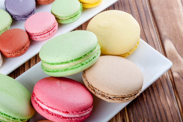 עוגיות מקרון צרפתיות מארבעה מרכיבים בלבד