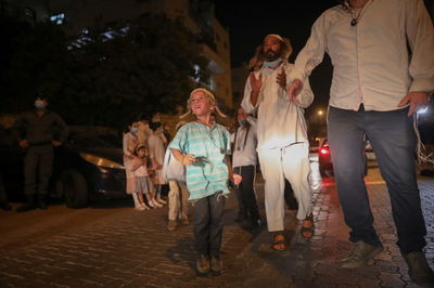 הפגנת חסידי ברסלב, אמש