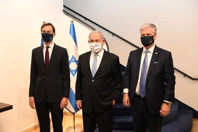 נתניהו עם קושנר ואובראיין, אתמול