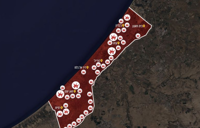 צה"ל מציג: 19 לילות, 100 תקיפות ברצועה