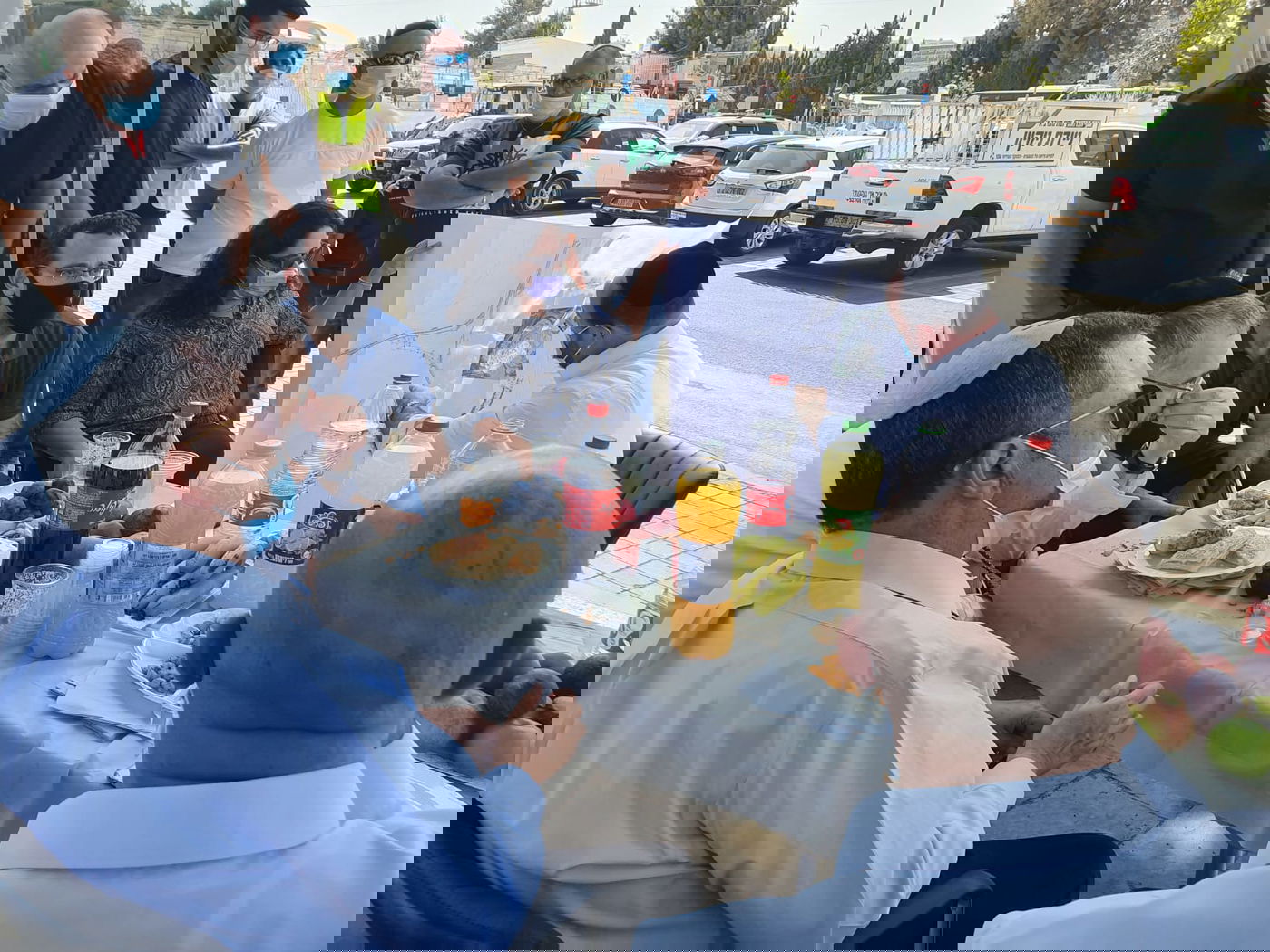 במהלך הסיור בהר המנוחות