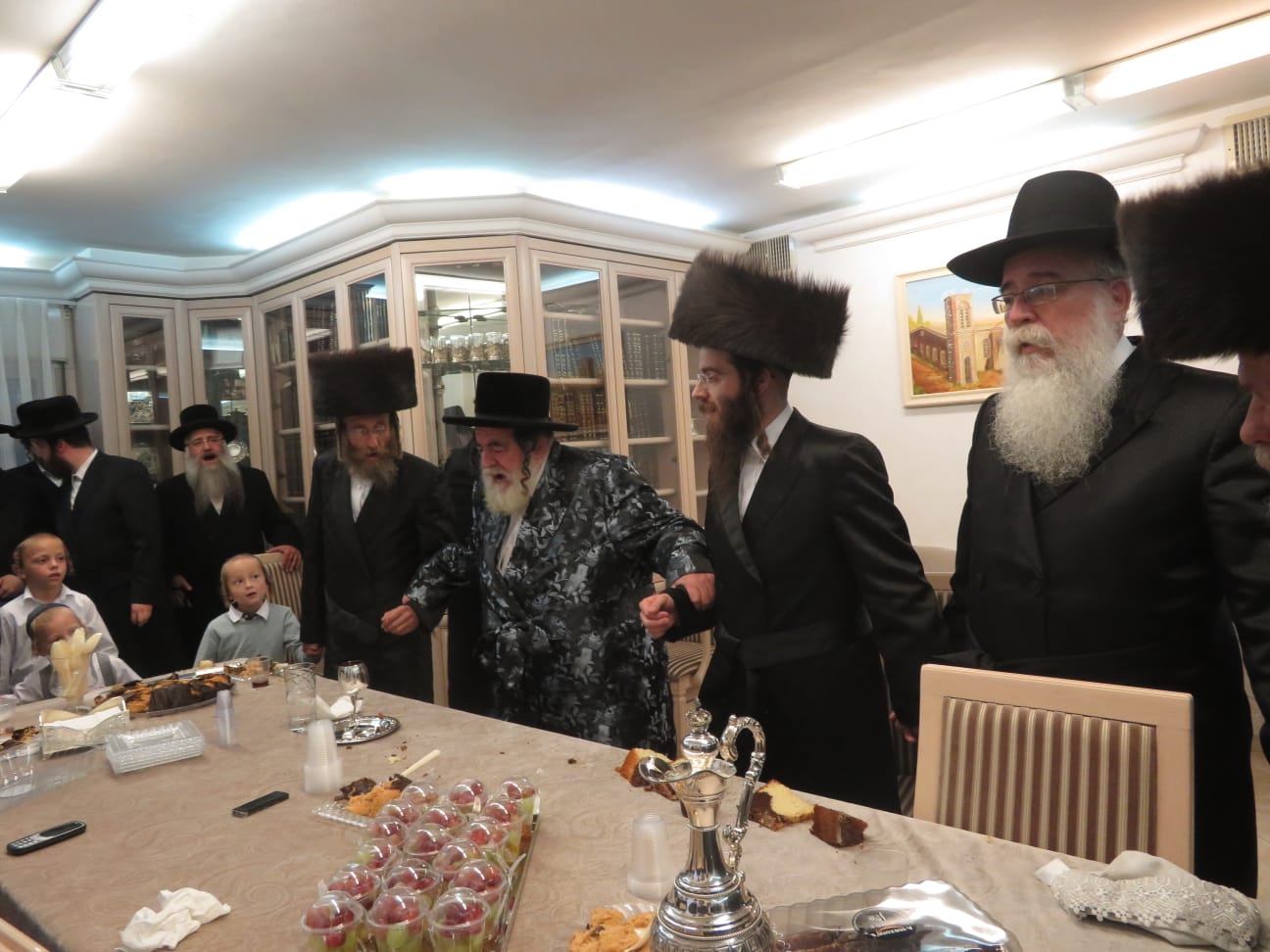 האדמו"ר מויז'ניץ הגיע לשבע ברכות בבית הח"כ