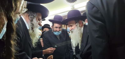 הרבי מאמשינוב, הגר"ש אלתר והסנדקאות