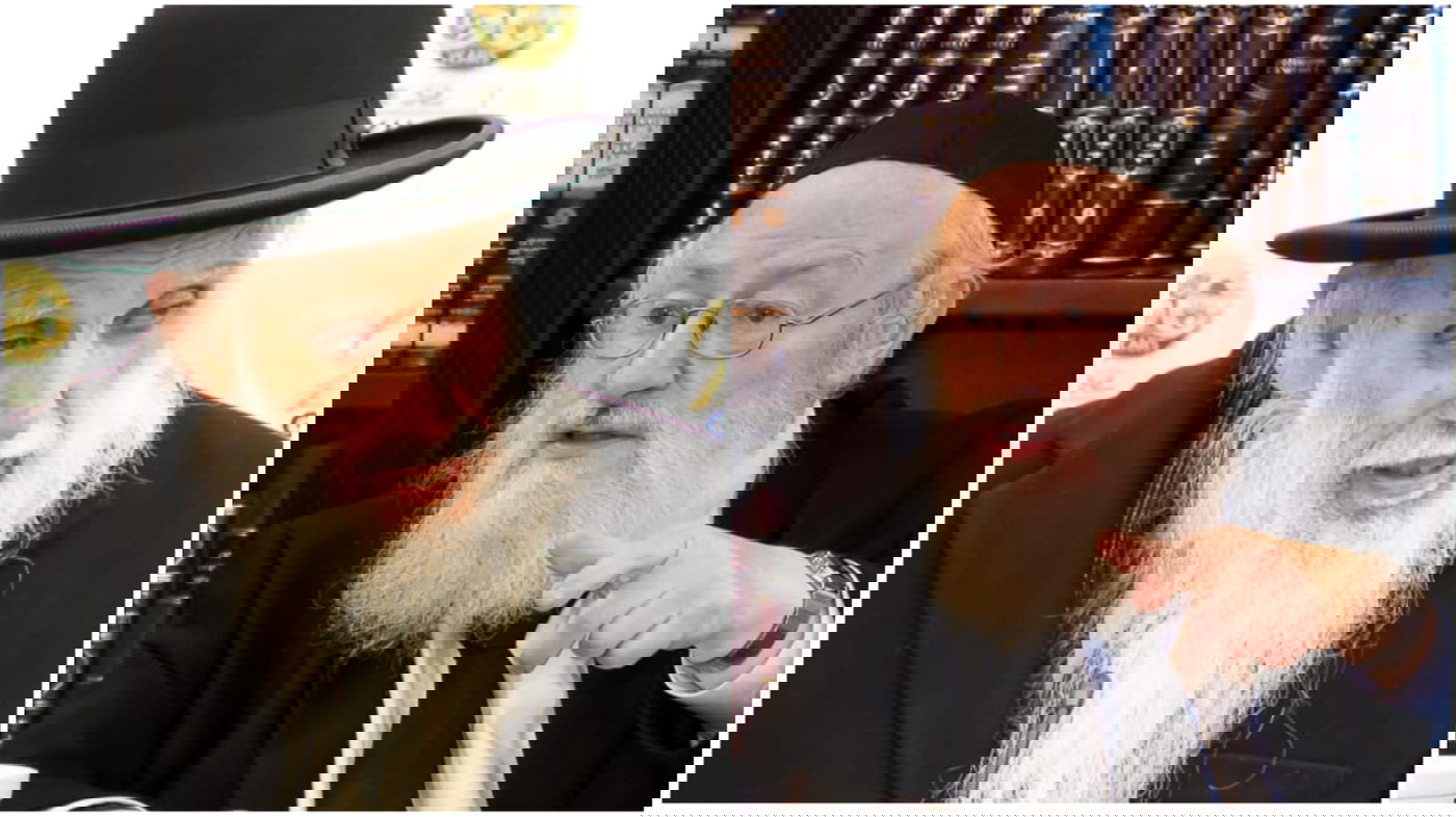 הגר"א פלדמן והגר"מ היינמן. שניים מחשובי החותמים על המכתב