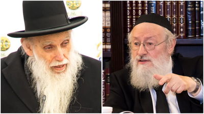 הגר"א פלדמן והגר"מ היינמן. שניים מחשובי החותמים על המכתב