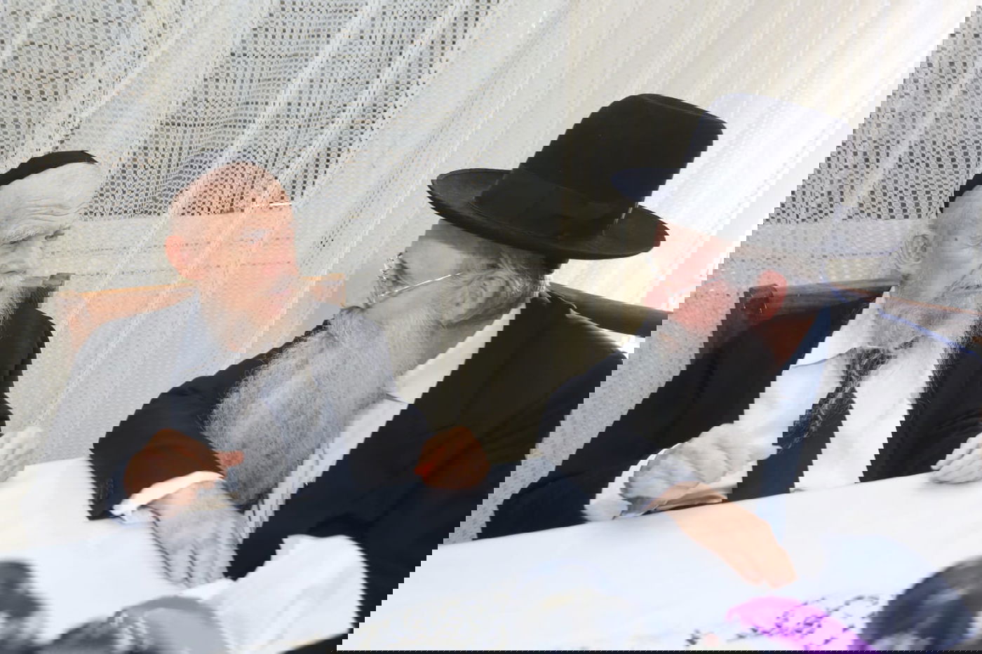 רבי אליהו פרידלנדר עם הגר"ג אדלשטיין